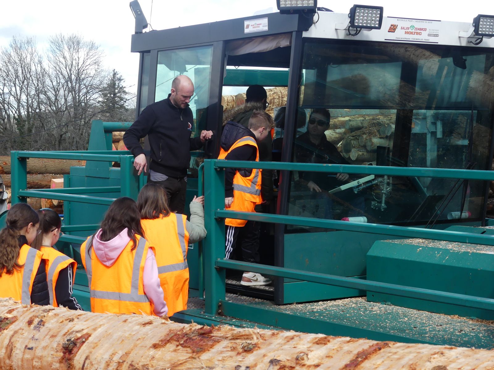 Fev à mai - Orientation métiers des collégiens (scierie)