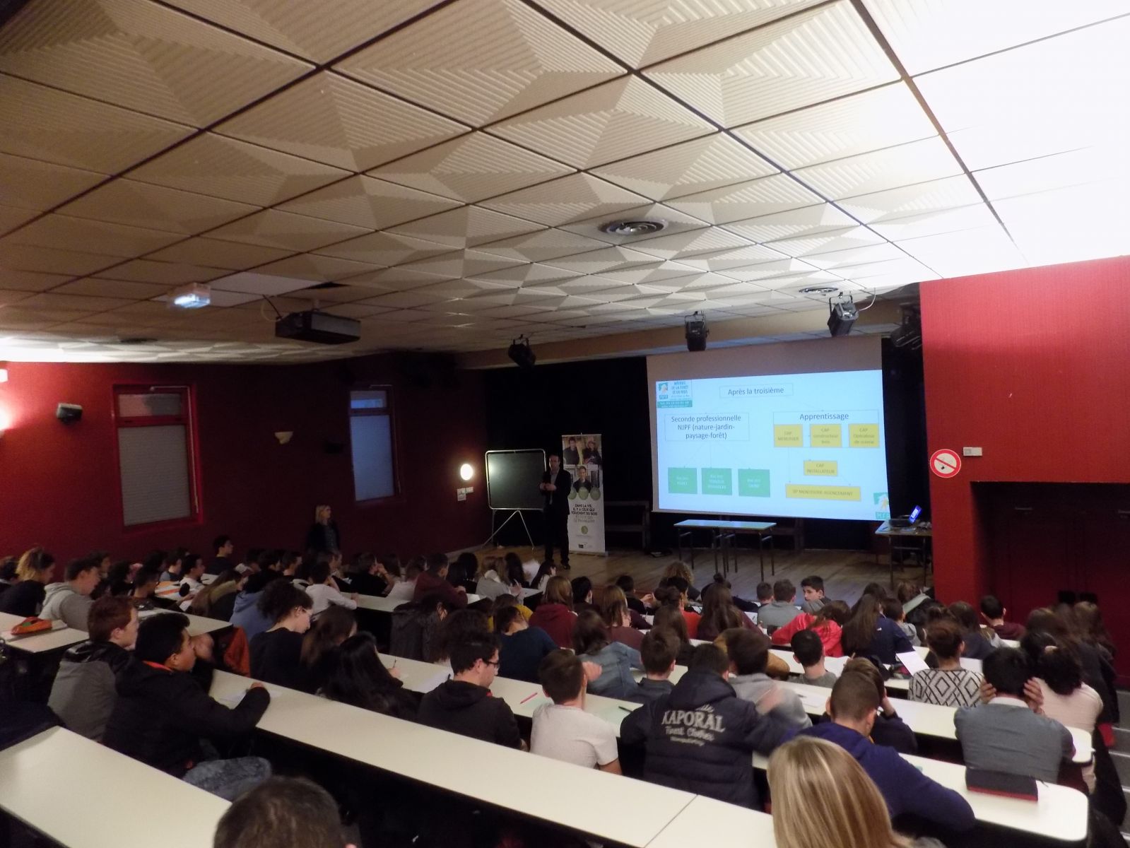 9-10 mars : Fibois 69 intervenait auprès de 150 collégiens en classes de 4ème et 3ème (secteur d’Amplepuis et de Cours)