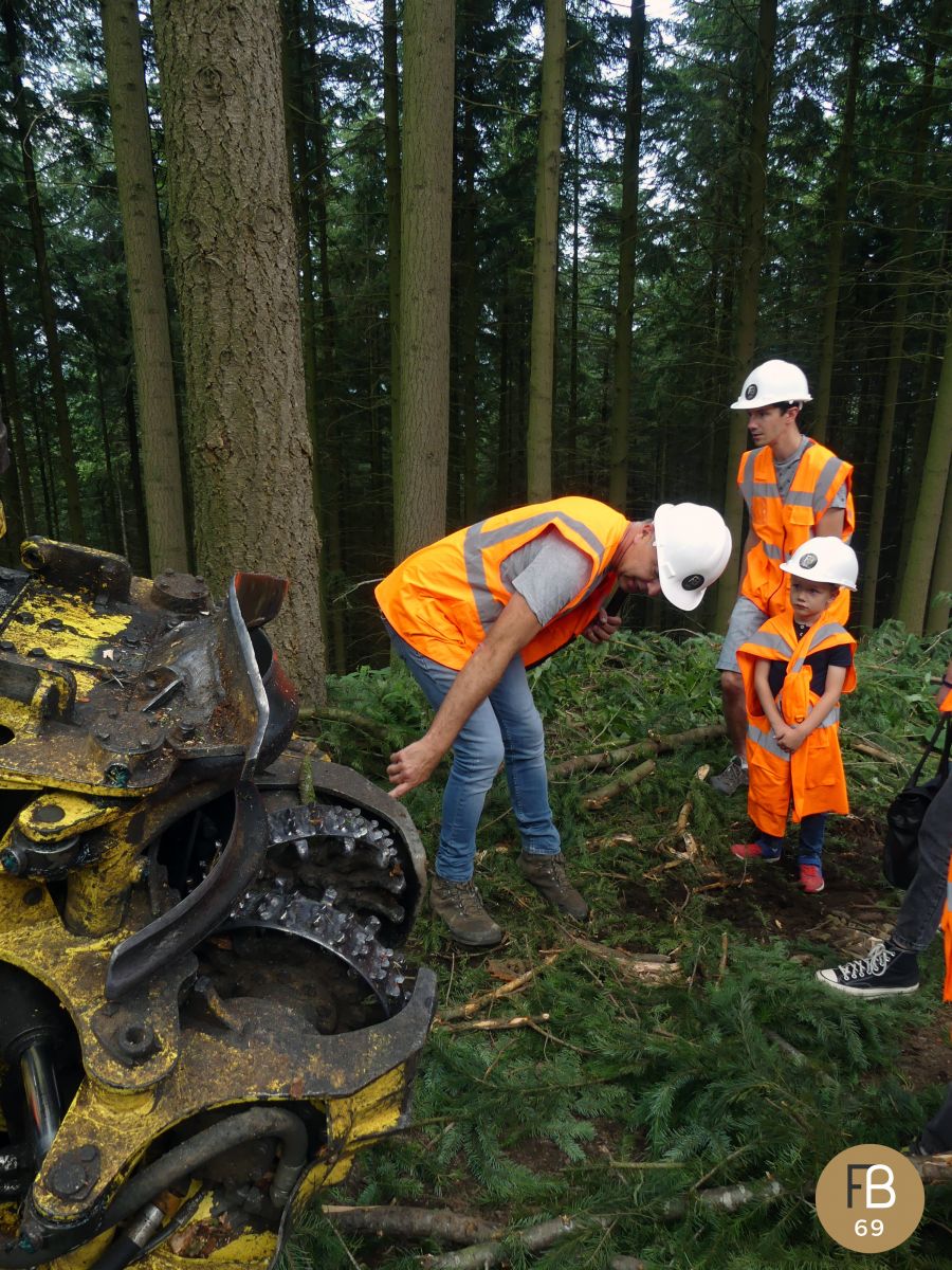 Visite chantier forestier