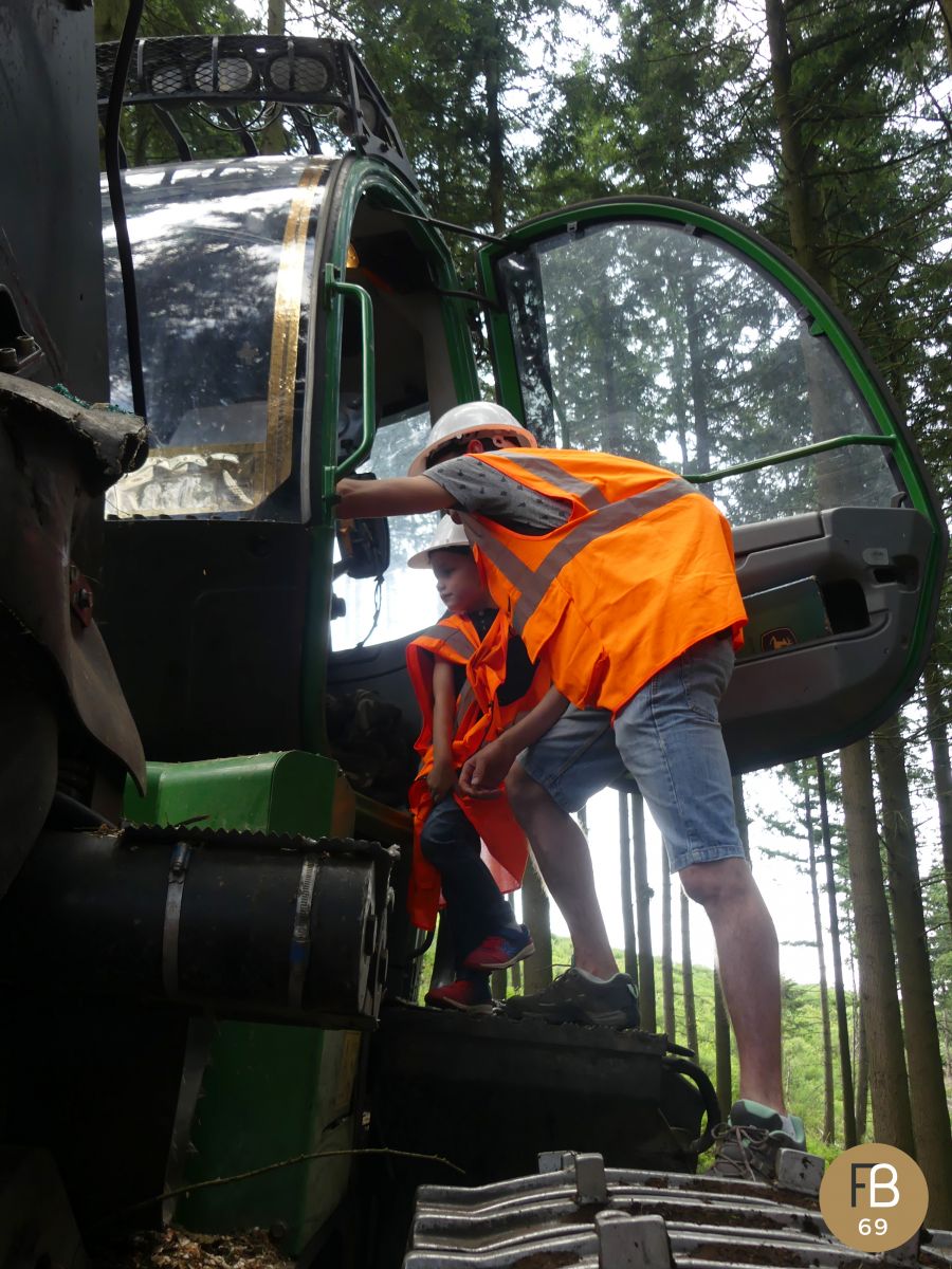Visite chantier forestier