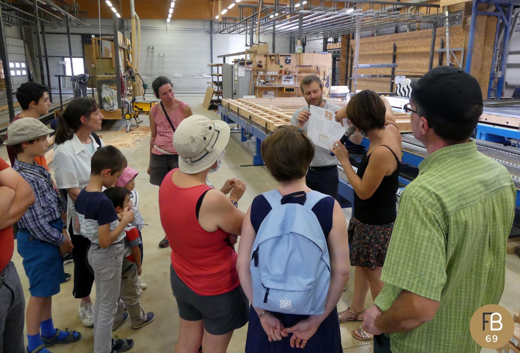 Visite atelier pré-fabrication maison bois