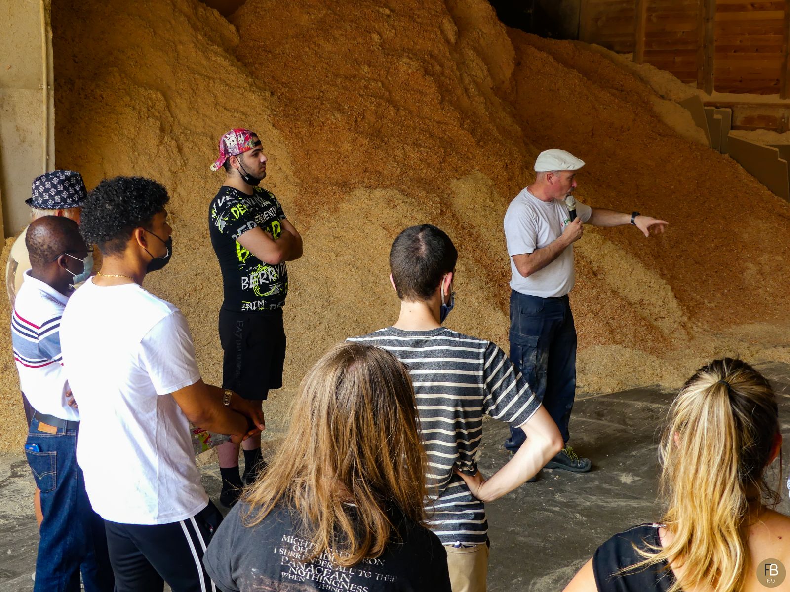 Visite d'un atelier de production de granulés