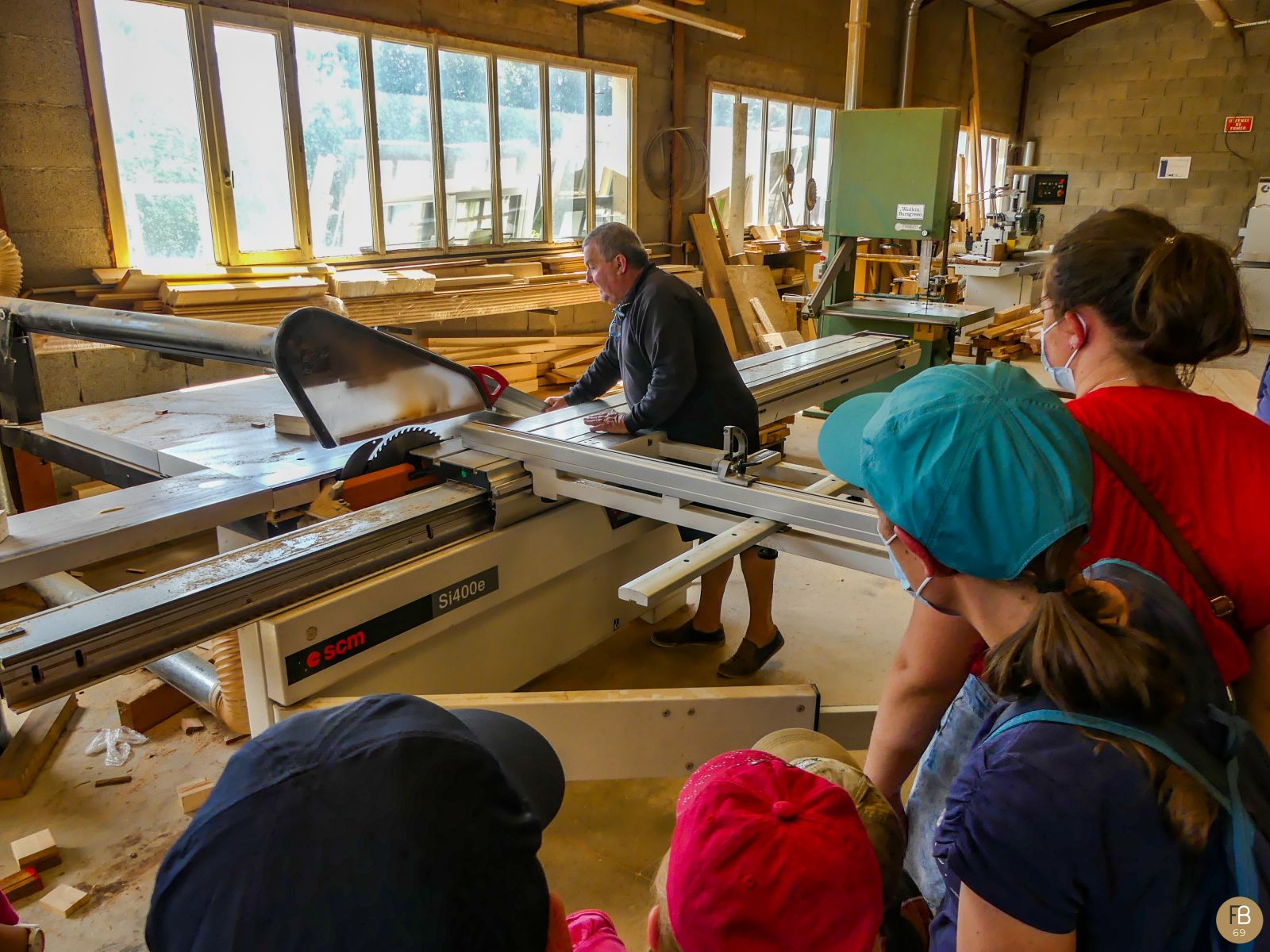 Visite d'une menuiserie