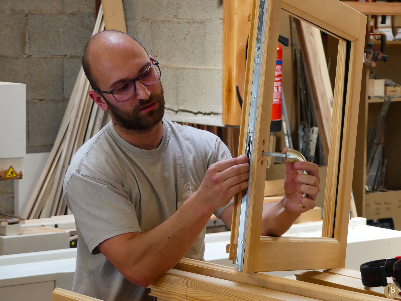 Visite d'une menuiserie