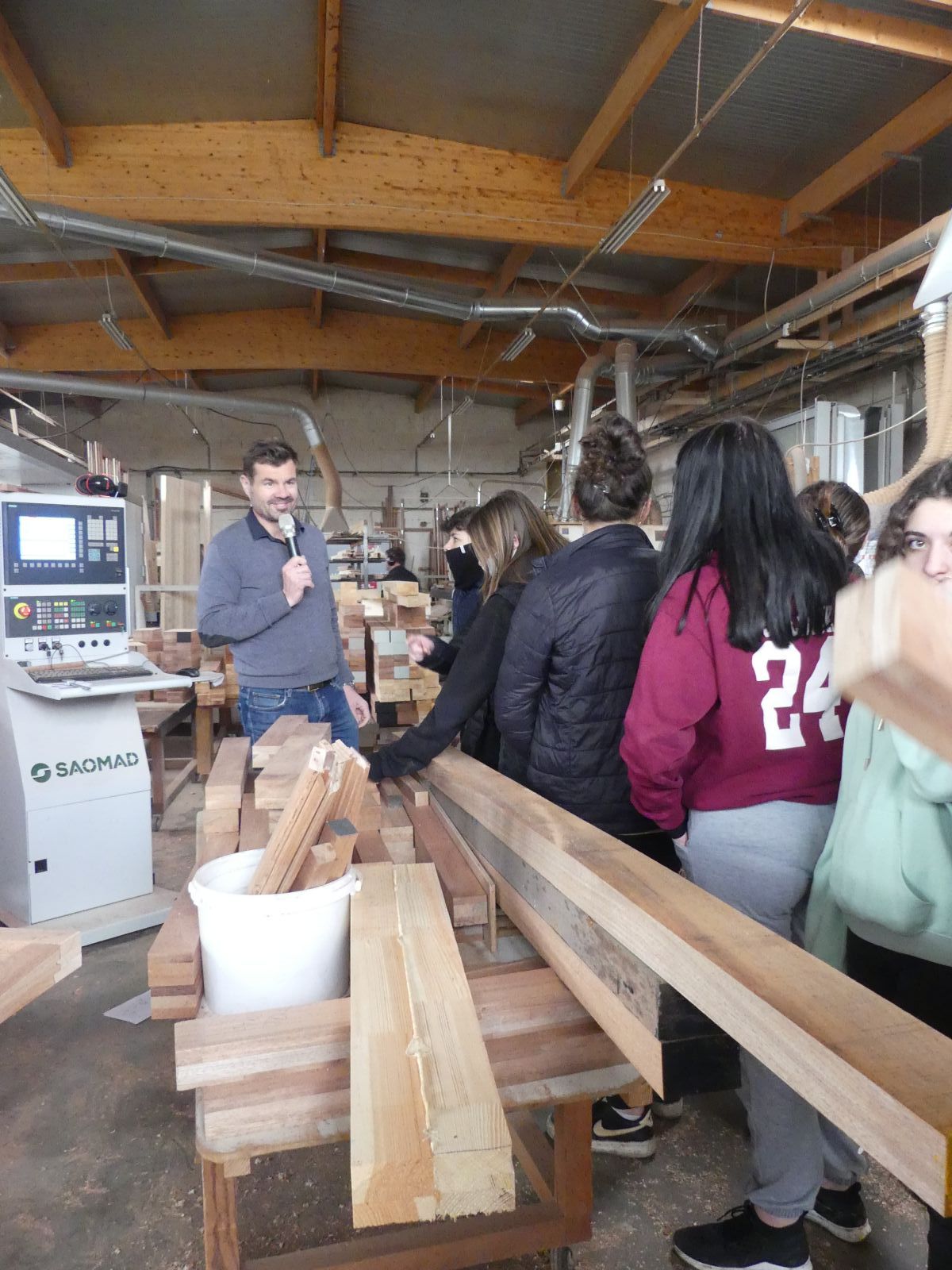 Visite d'une menuiserie