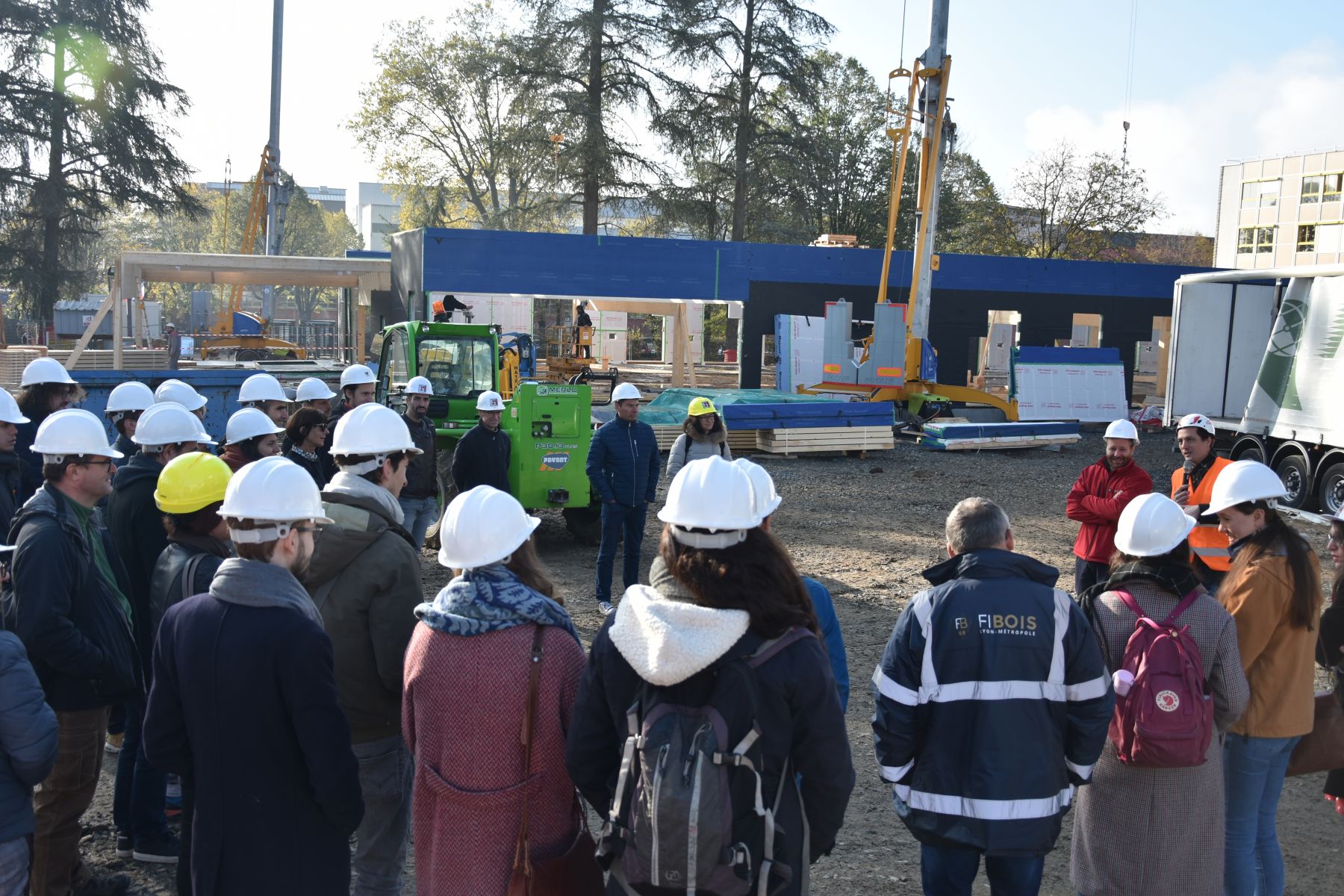 Construction bois: Visite de chantier à Villefranche sur Saône