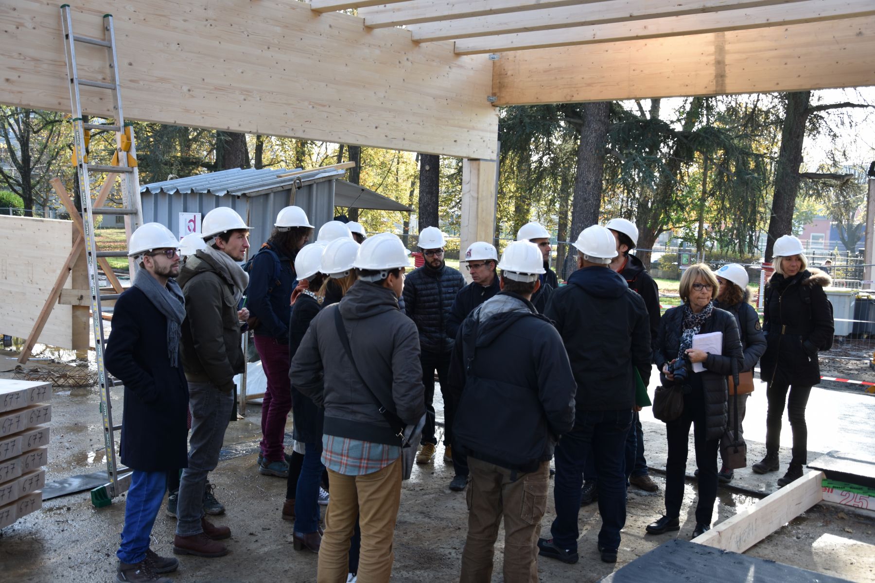 Construction bois: Visite de chantier à Villefranche sur Saône