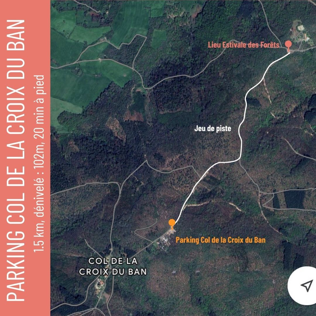 Plan parking - départ Col de la Croix du Ban