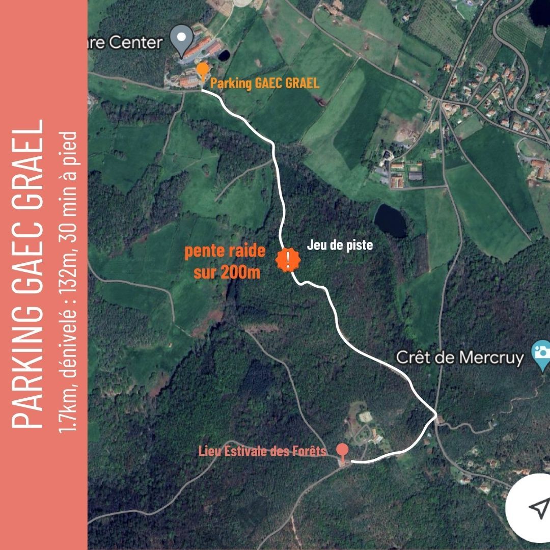 Plan parking - départ GAEC GRAEL