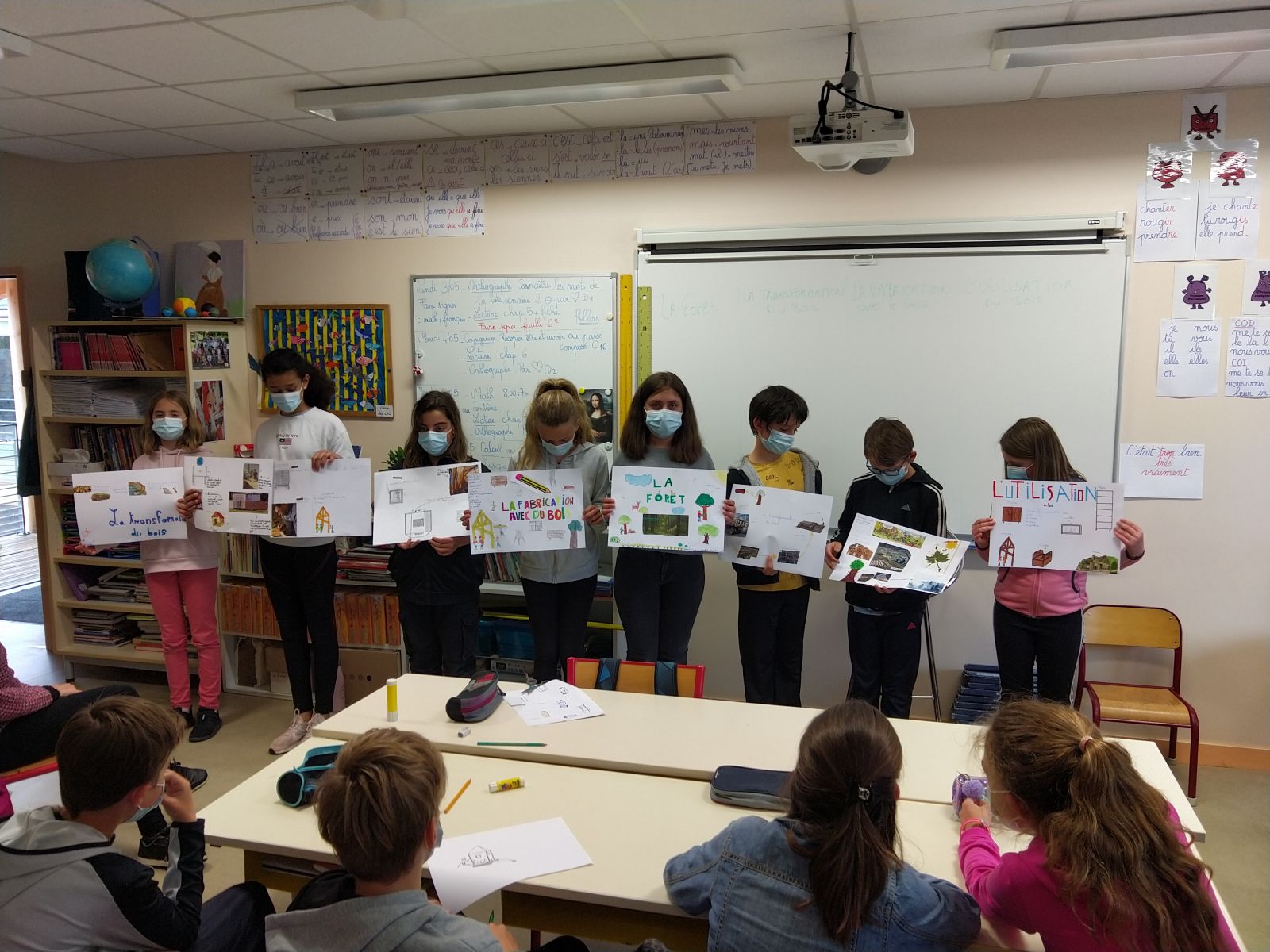 Séance en classe - Fresque de la filière forêt bois