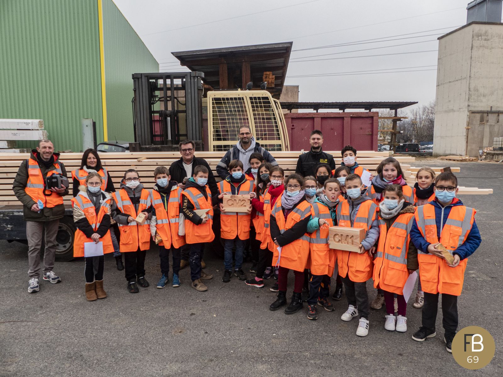 Visite d'un atelier de fabrication de charpente et maisons en bois