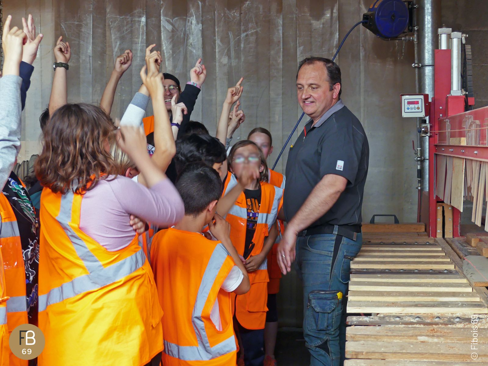 Visite d'un atelier de fabrication
