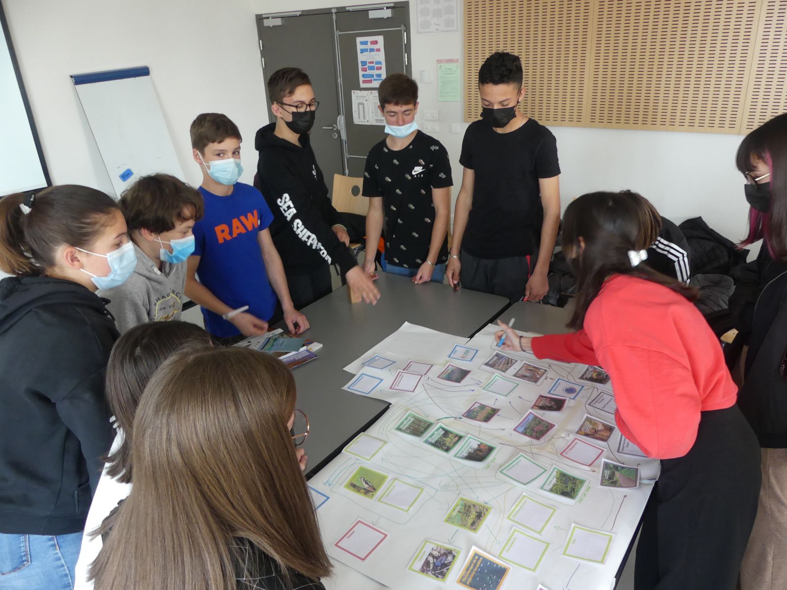 Atelier en classe - Fresque de la forêt française - 2022