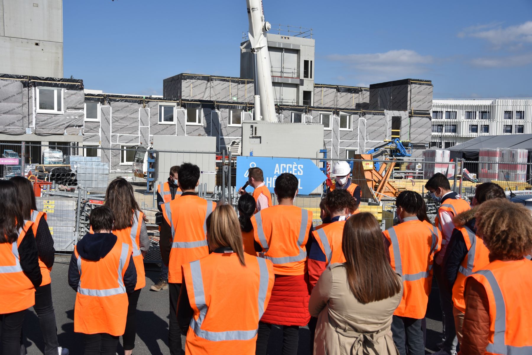 Visite d'un chantier de construction bois - 2021
